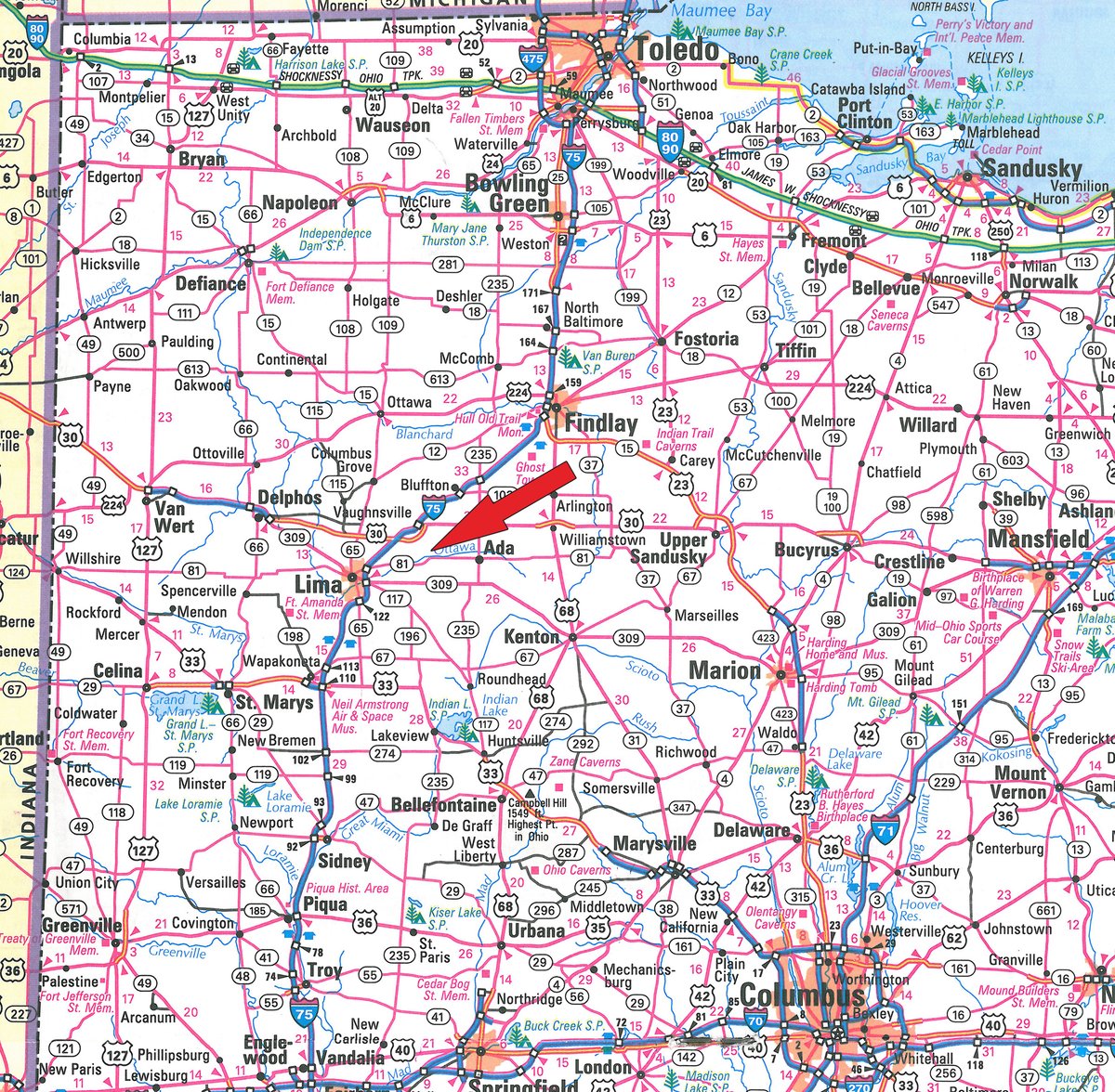 Area map - EQUIPMENT AUCTION IN ALLEN COUNTY, OHIO